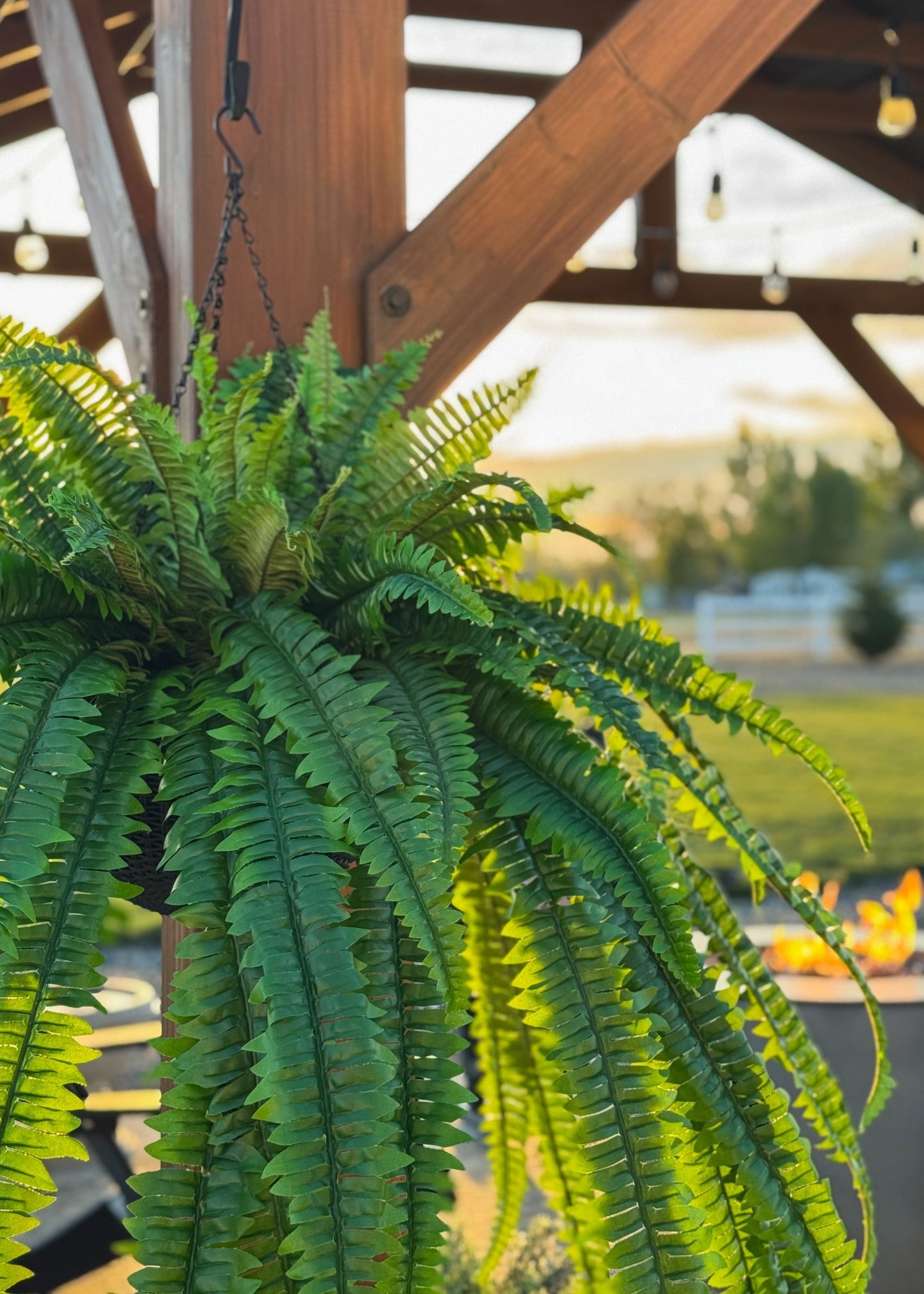 The Grand Dame Deluxe Artificial Estate Fake Fern - 52"