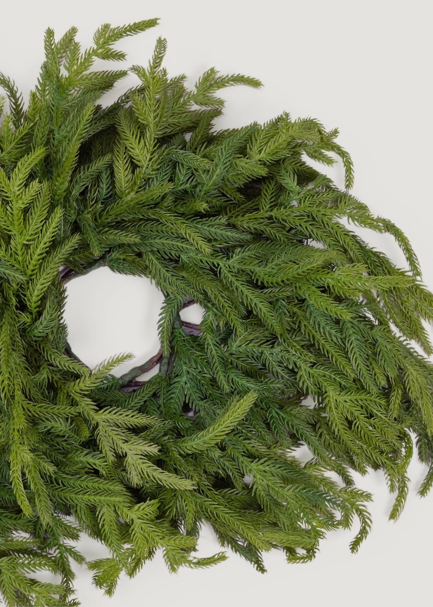 AfloralTM Real Touch Norfolk Pine 3-Pillar Candle Centerpiece - 36"