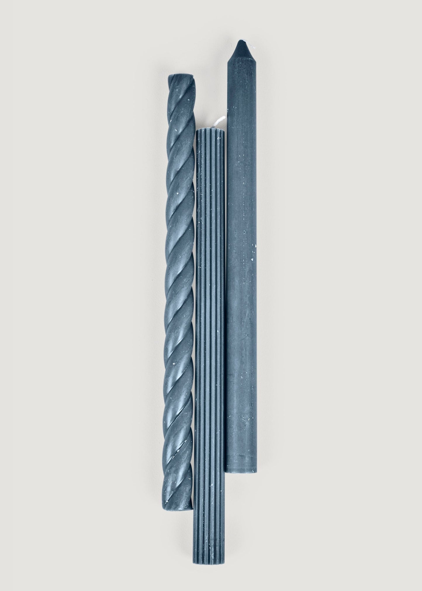 Pack of 3 Navy Blue Taper Candles - 11"