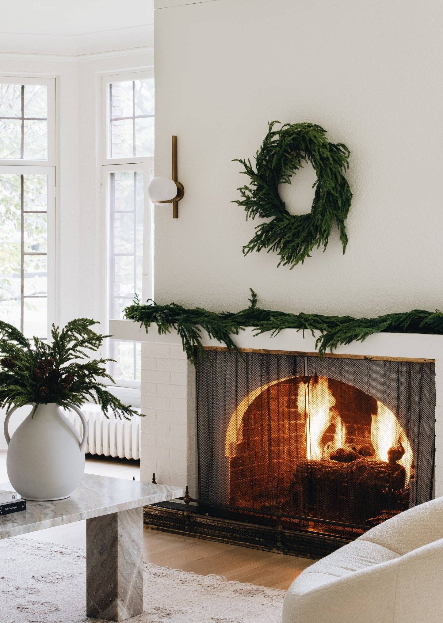SAVE - AfloralTM Real Touch Norfolk Pine Garland - 60"