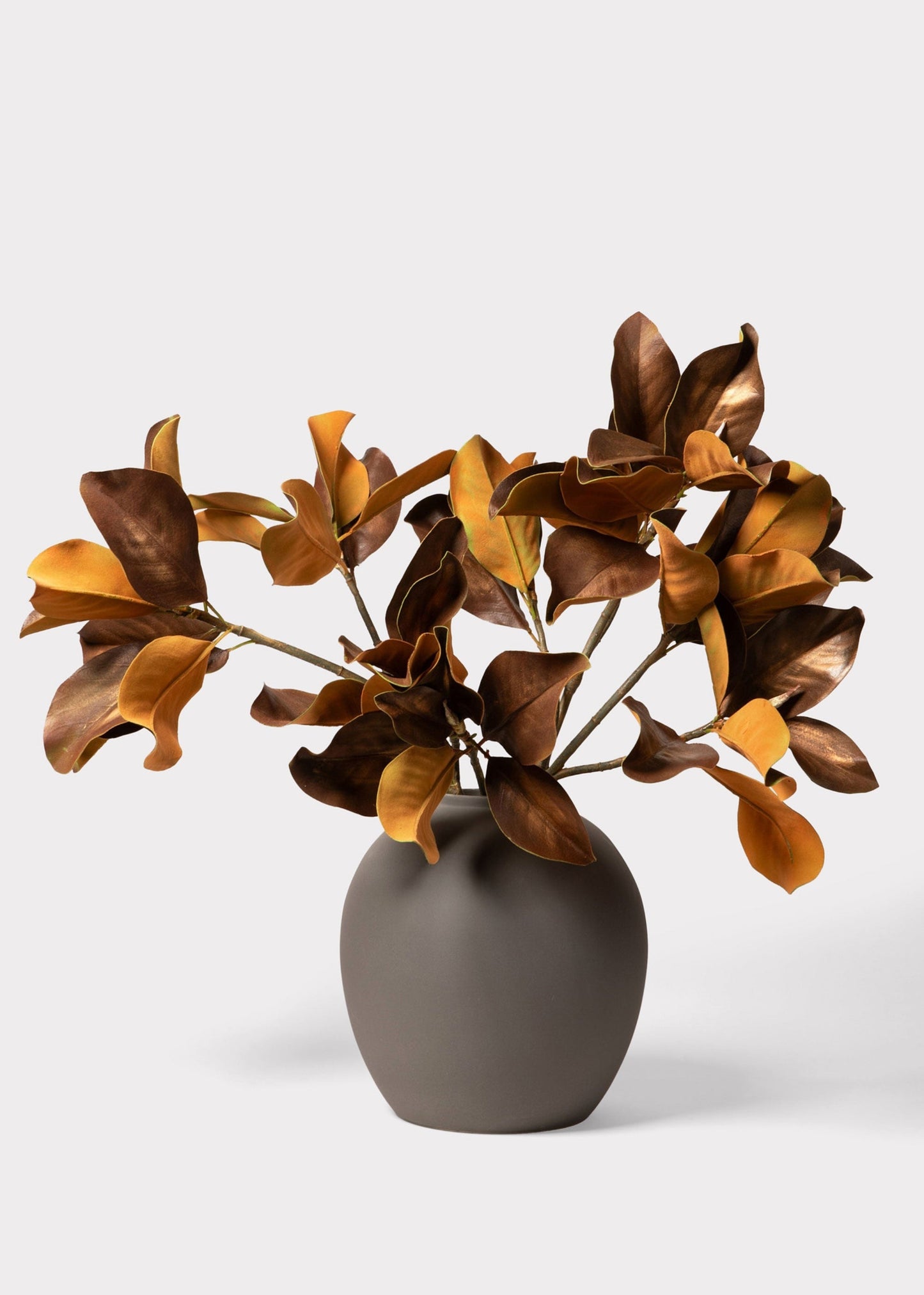 AfloralTM Edie Stoneware Vase in Matte Slate- 10.75"