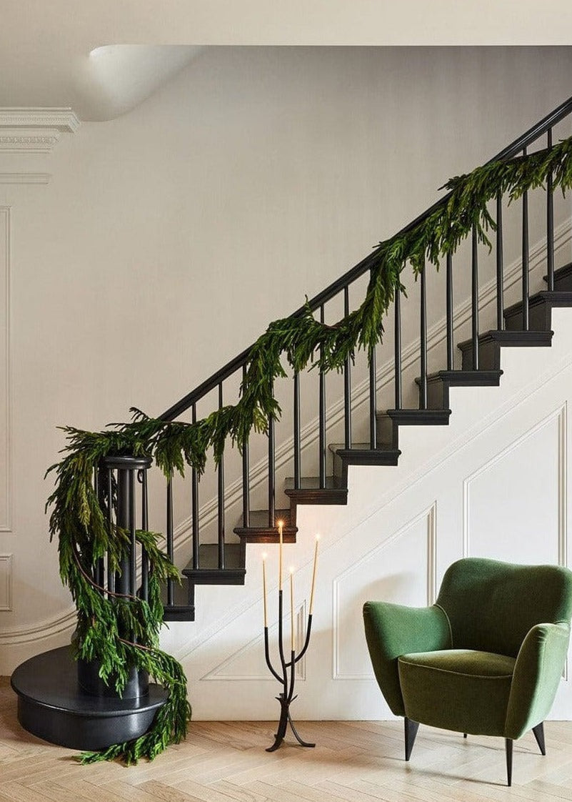 AfloralTM Real Touch Norfolk Pine Garland - 180" Long