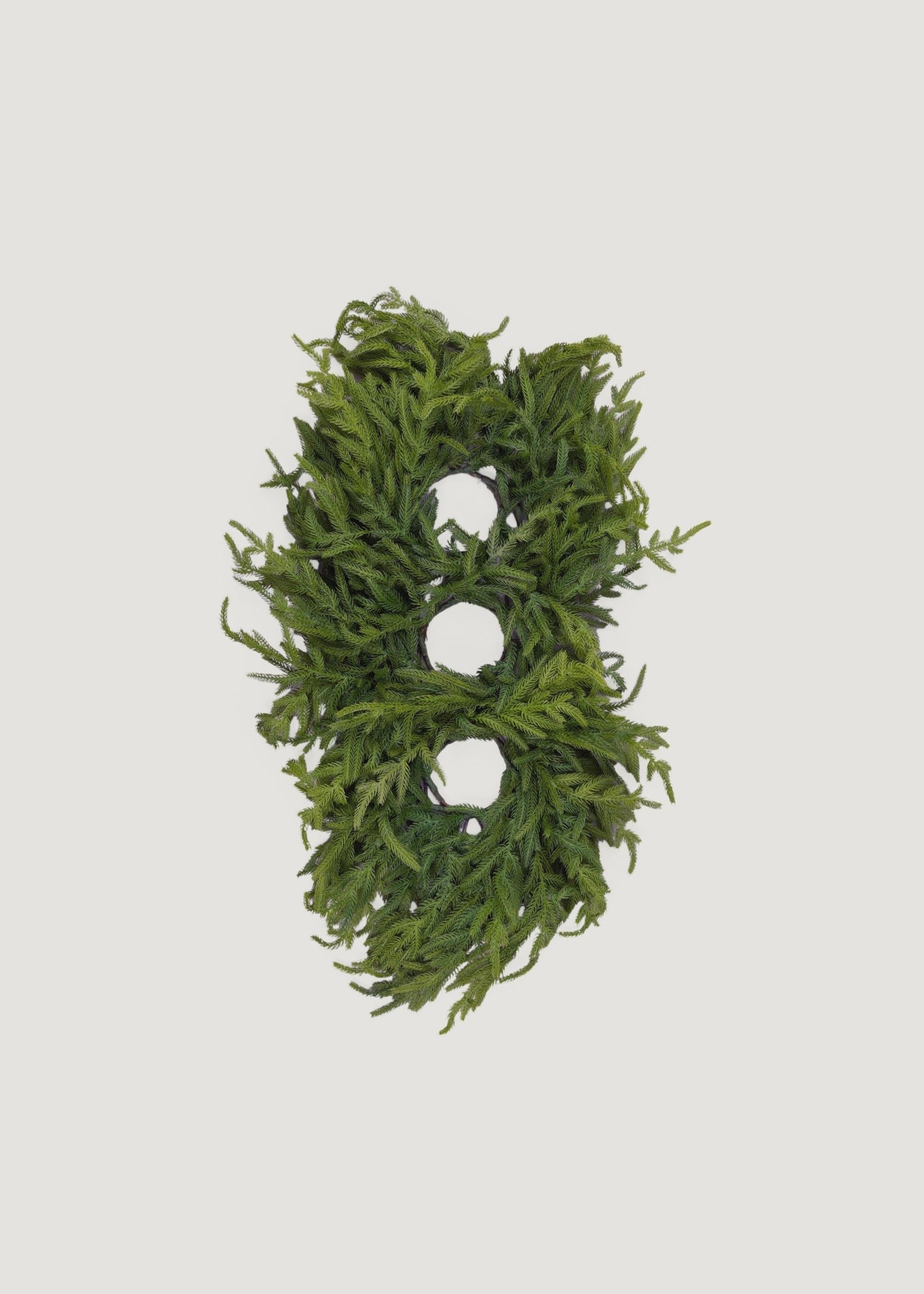 AfloralTM Real Touch Norfolk Pine 3-Pillar Candle Centerpiece - 36"