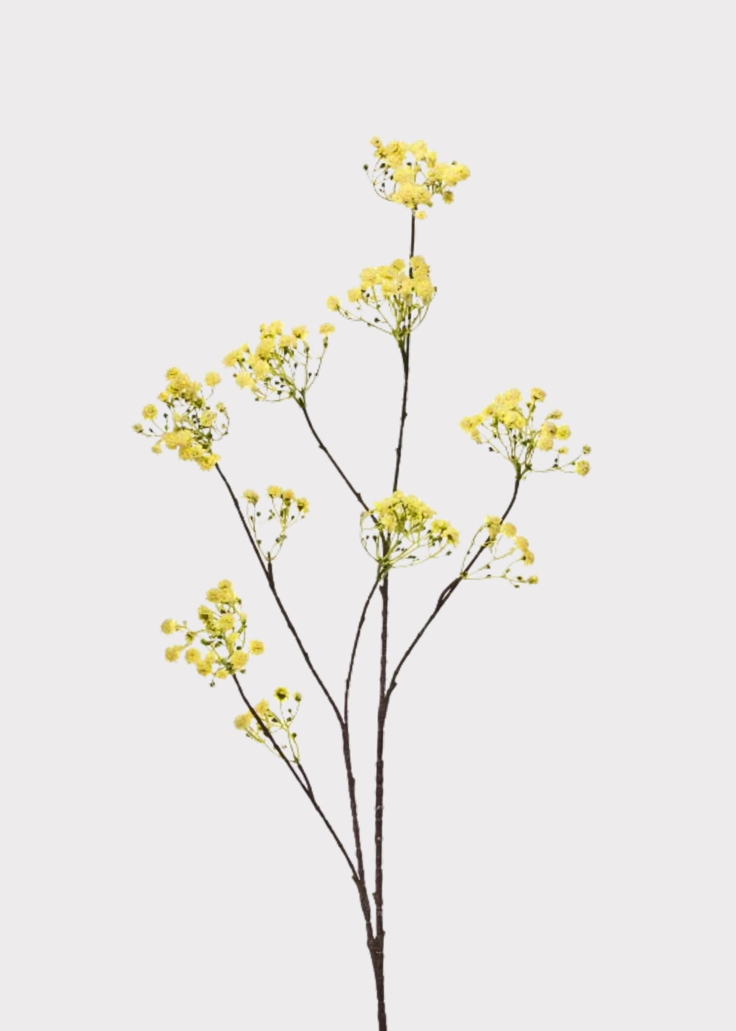 Yellow Artificial Yarrow Wildflower Branch - 44"