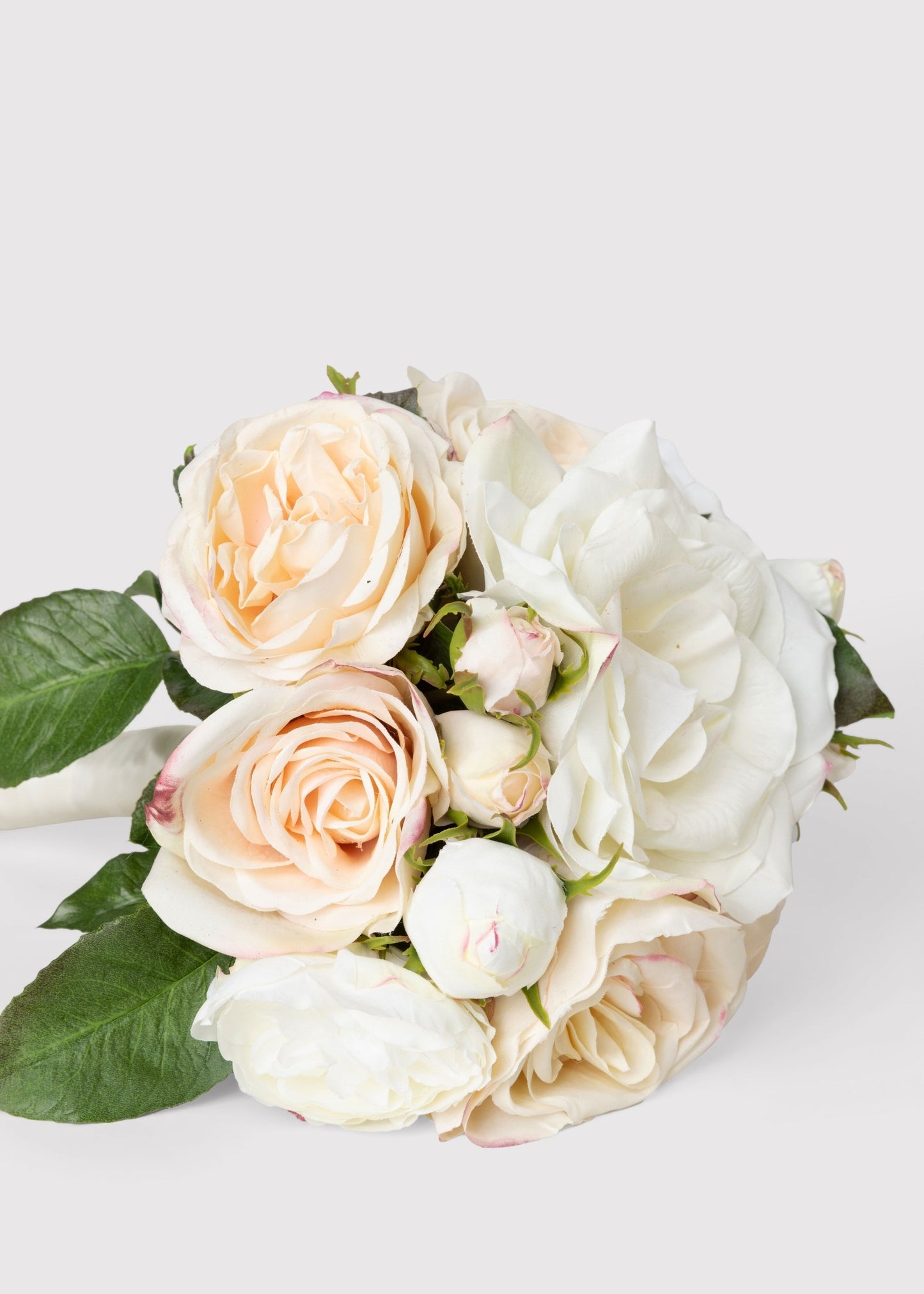 Destination Wedding Bouquet of Cream Roses - 13"