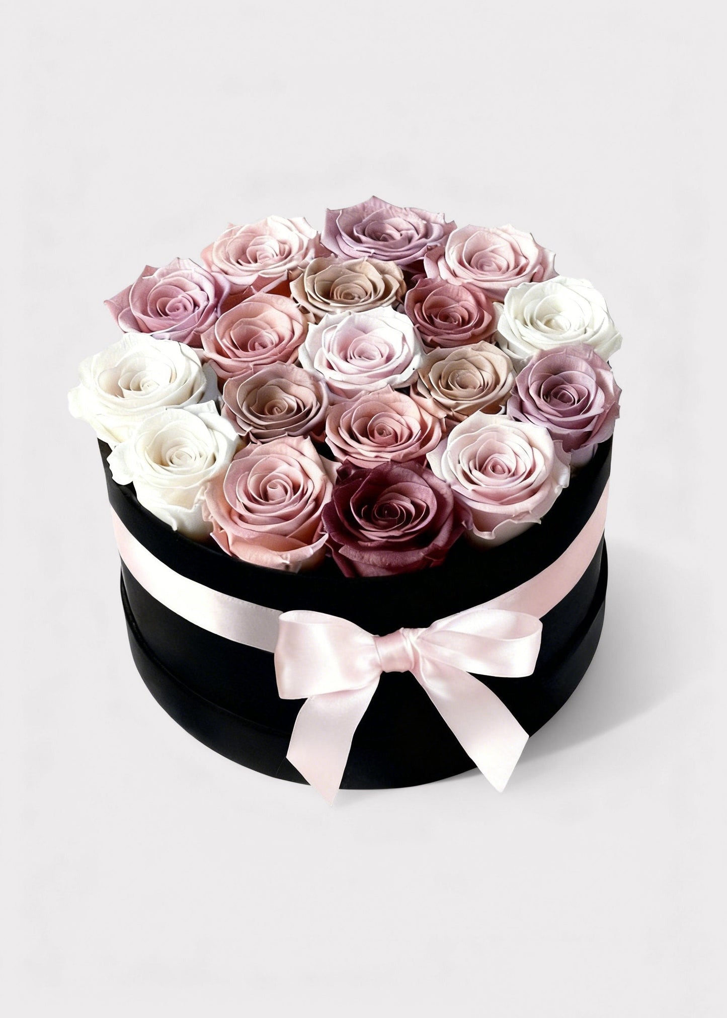 AfloralTM Preserved Rose Head Flower Gift Box - 18 Rose Heads