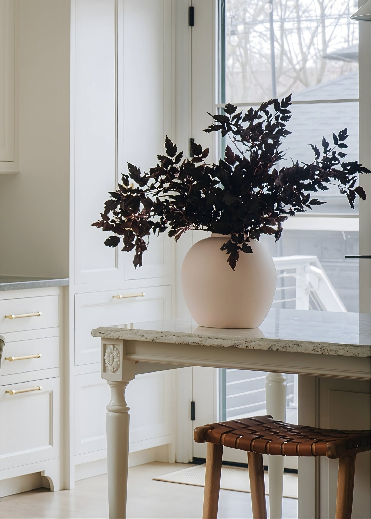 AfloralTM Large Vase in Matte Bailey Cream - 10.75"