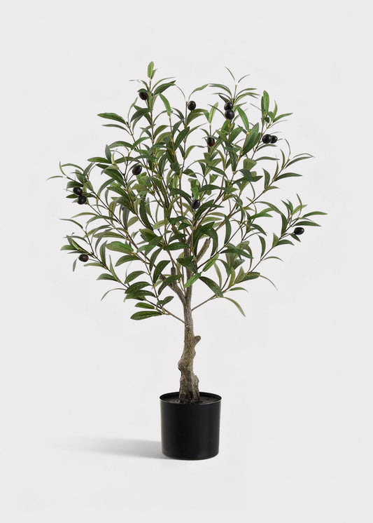 Artificial Olive Tree Potted Plant - 28"