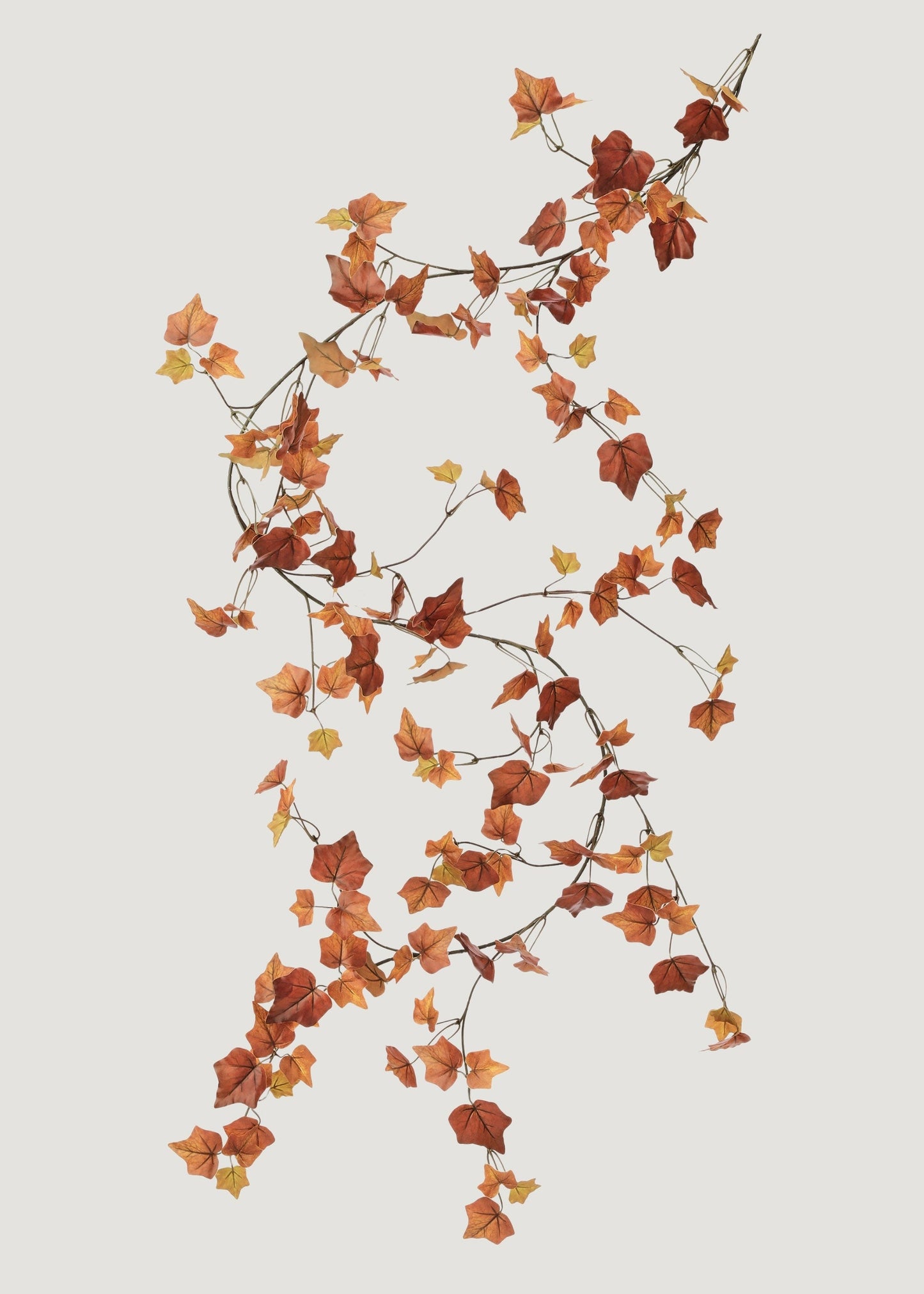 Fake Cottage Ivy Leaf Garland in Fall Hues - 66"