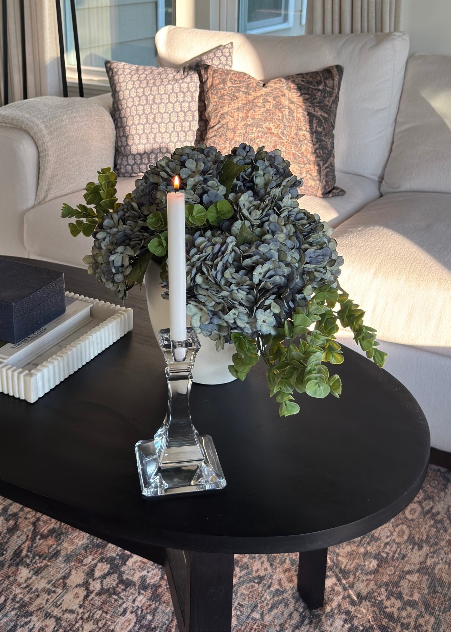 Artificial Real Touch Eucalyptus Leaf Branch - 27"