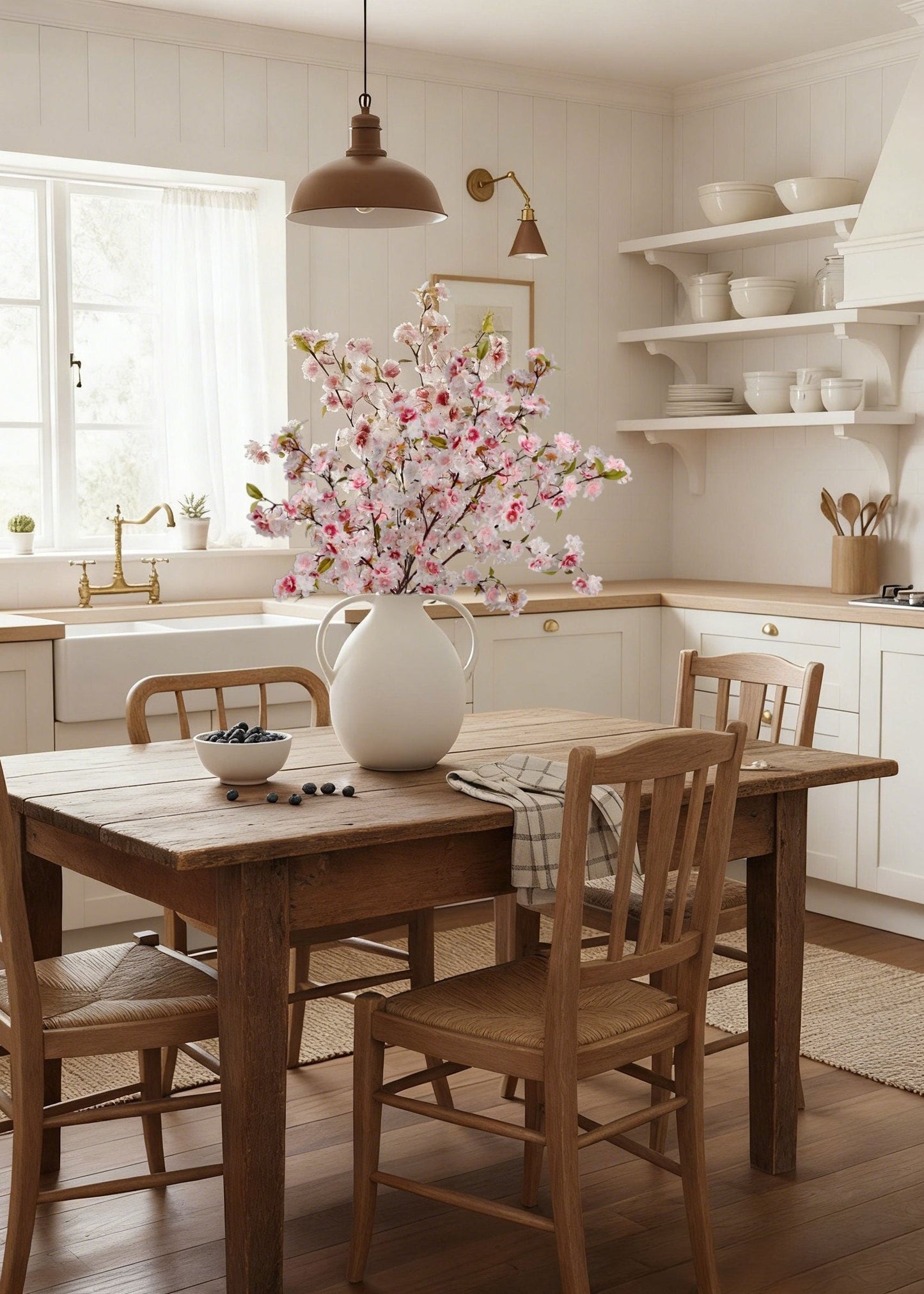 Blush Pink Fake Cherry Blossom Bundle - 43"