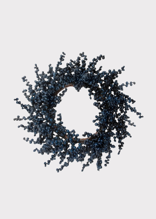 Burst of Blue Holiday Berry Wreath - 20"