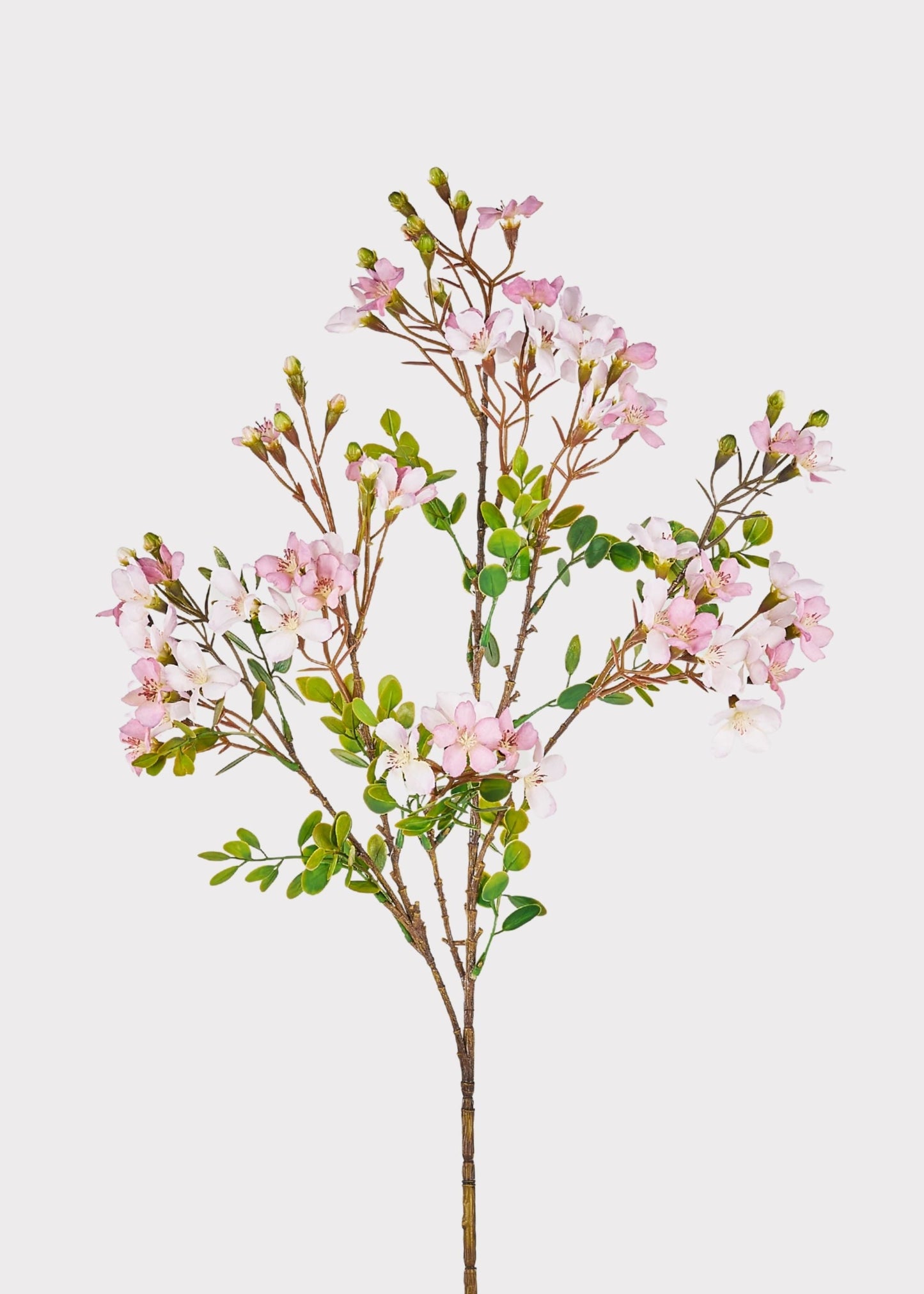 Artificial Blossom Flower Branch in Pale Pink - 33.5"