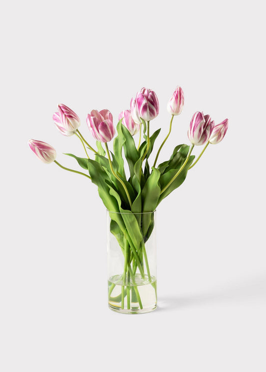 SALE - Mauve Faux Tulip Arrangement - 22"